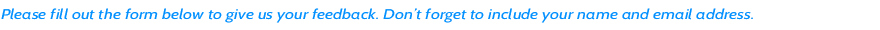 Feedback
