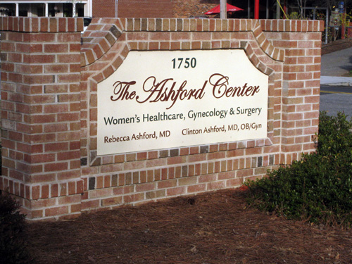 Ashford Center Brick Monument Sign