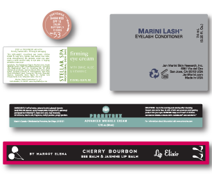 Cosmetic labels