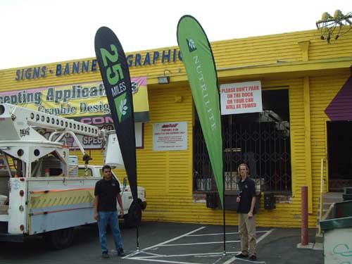 Tear Drop Banner Stands