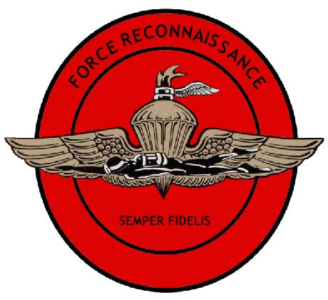 V31423 - Carved Wooden Wall Plaque for Force Reconnaisance, USMC