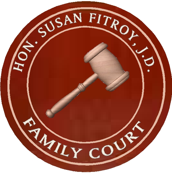 A10198 - Carved Mahogany Attorney Wall Plaque with 3D Gavel