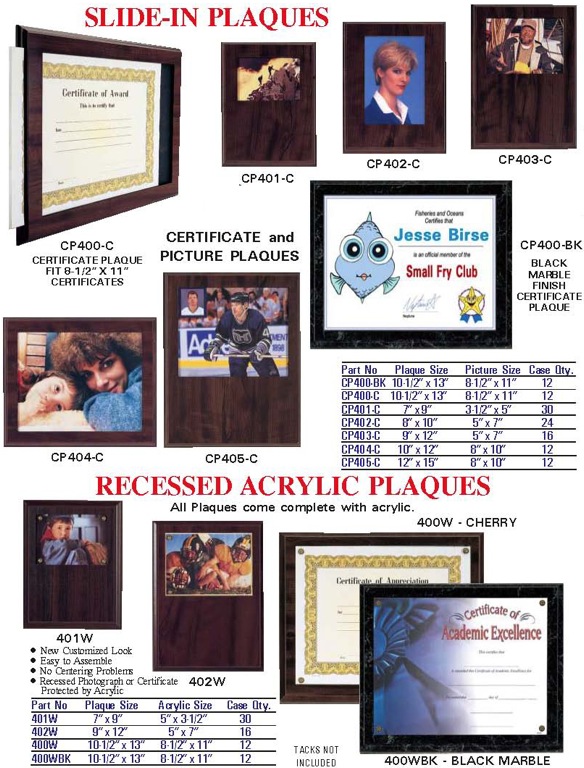 Plaques 10