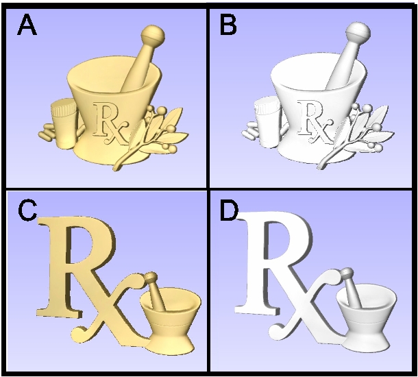B11710- Examples of Carved Art for Pharmacies