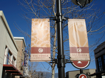 Victoria Gardens Pole Banners