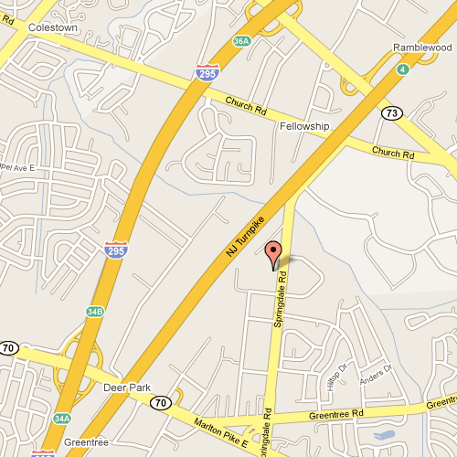 Map to Minuteman Press of Cherry Hill