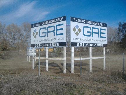 GRE Land 8x16 V Sign