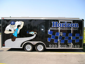 Vehicle Lettering - Horizon Home Builders