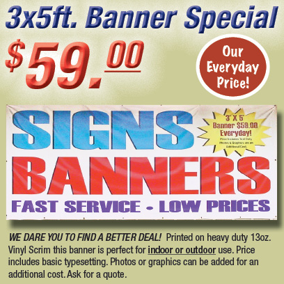 Everyday Banner Special