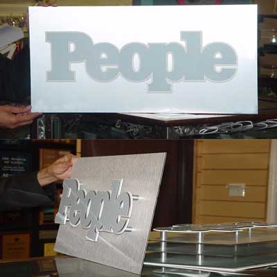 3D SIGN WITH STANDOFFS