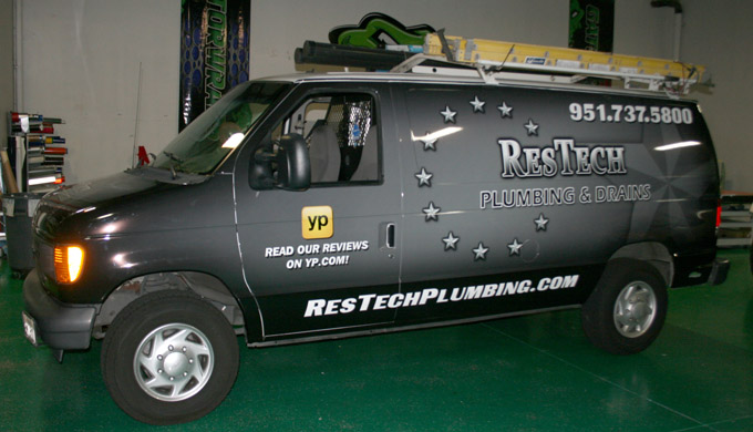 ResTech Plumbing van