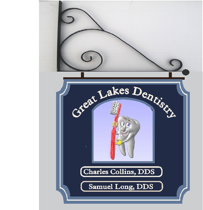 BA11570 – Carved 3D Dentist Blade Sign