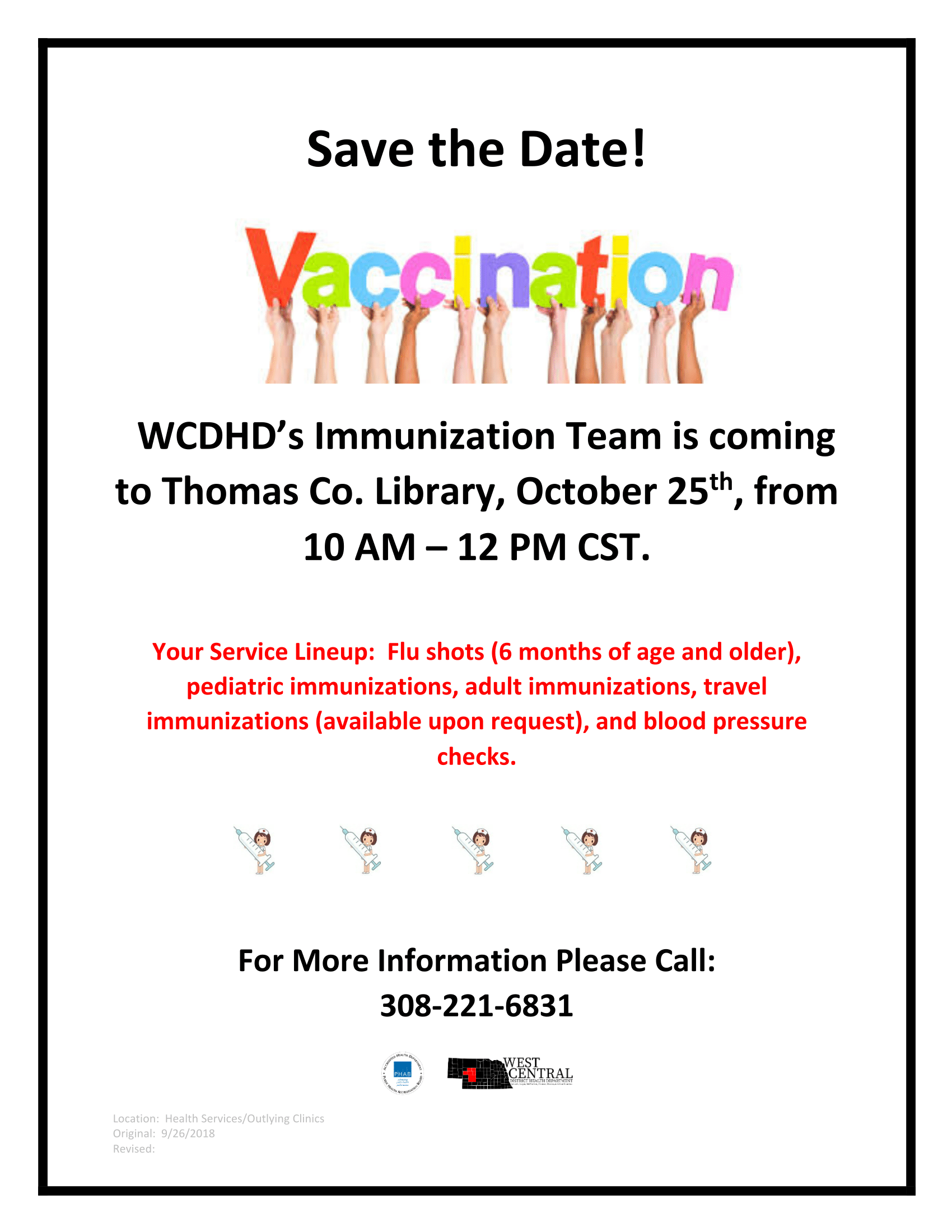 Immunization Clinic - Thedford