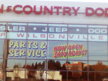 T & C Dealerships Window Graphics