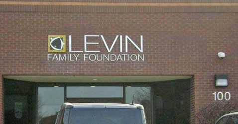 Metal Letters - Levin Family Foundation