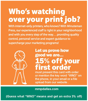Place A New Order-Minuteman Press, Dallas, TX