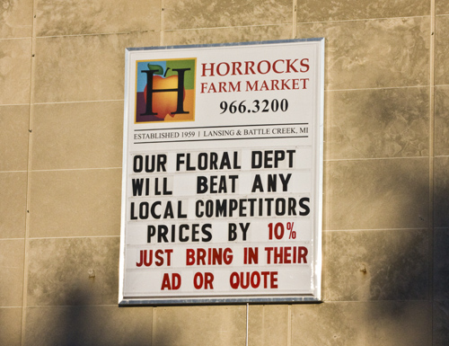Box and Pan Backlit Sign