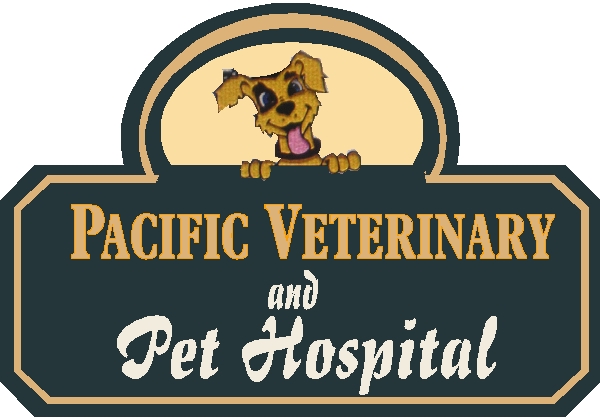 BB11770 –Veterinary and Pet Hospital Carved HDU Sign. 