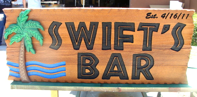 Y27240 -  Redwood Tropical  Bar Sign
