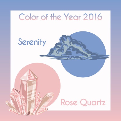 2016 Pantone Color of the Year Rose Quartz and Serenity