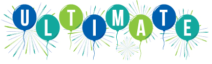 Ultimate birthday party logo