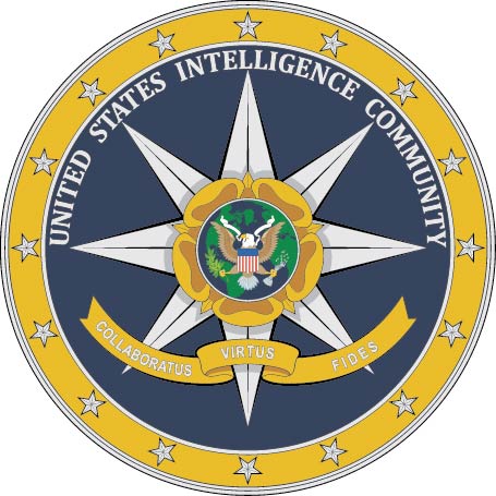 U30383 - US Intelligence Community Seal Carved Wood Plaque