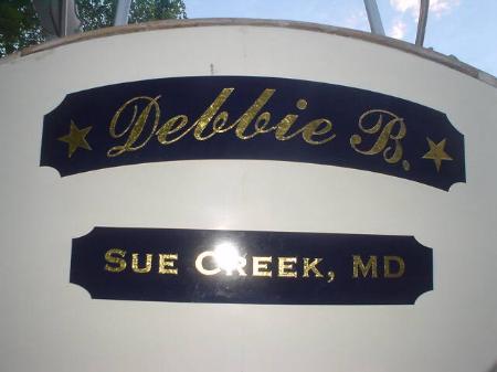Custom Boat Lettering