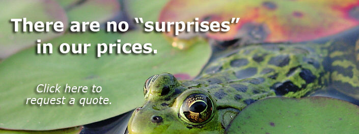 There are no "surprises" in our prices!
