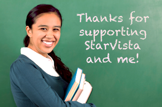 Thanks for supporting StarVista