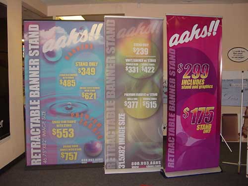 Aahs Instock Banner Stands