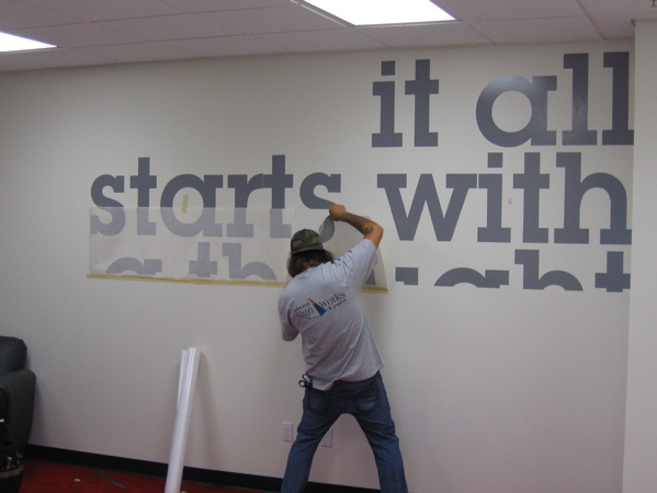 Vinyl Graphics Installation