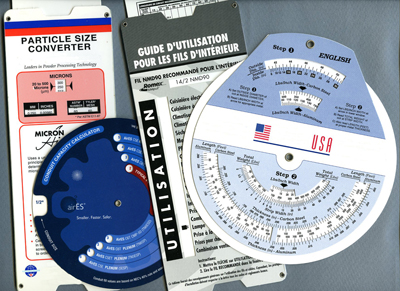 Datalizer Custom Slide Charts, Wheel Charts, Slide Rule Style Calculators