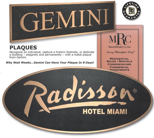 Bronze/Aluminum Plaques