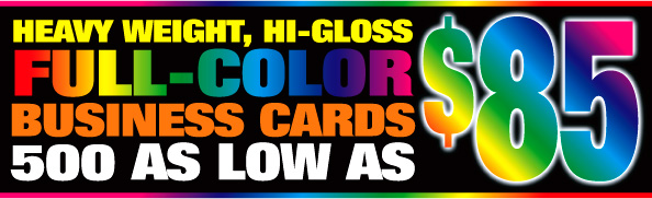 BUSINESS CARDS THAT SHOUT EXCITEMENT!