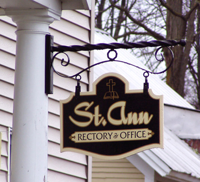Church Rectory hanging sign