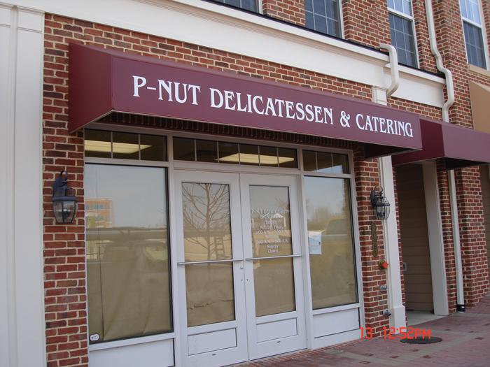 P-Nut Catering Storefront Sign