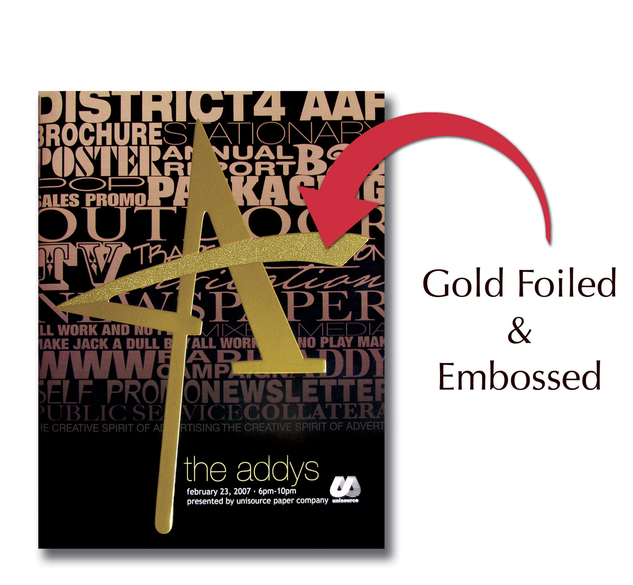 Program Booklet with Foil and Embossed Cover