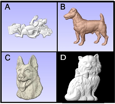 BB11995 -  Examples of Carved Art for Veterinarian and Animal Hospital Signs