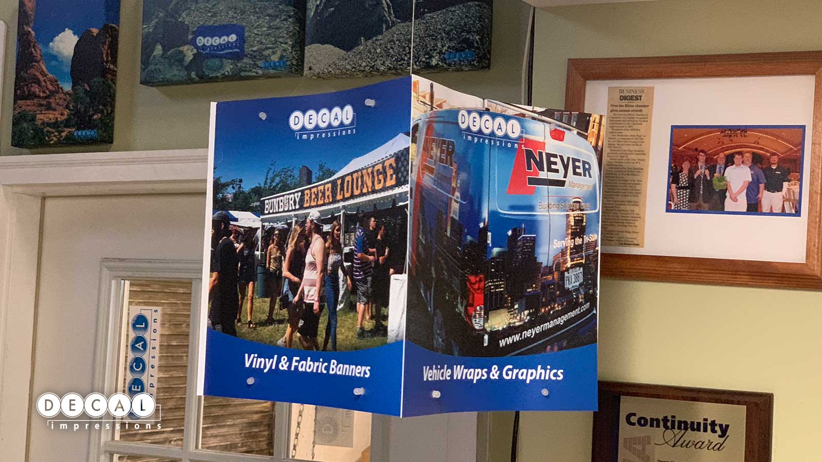 Hanging Retail Signs Cincinnati Ohio Graphics & Printing Decal