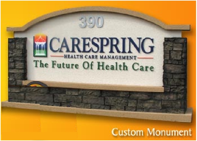 M6740 - Custom Health Care Monument Sign