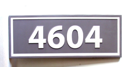 KA20873 - Carved Wood Apartment or Condo Number Address Sign