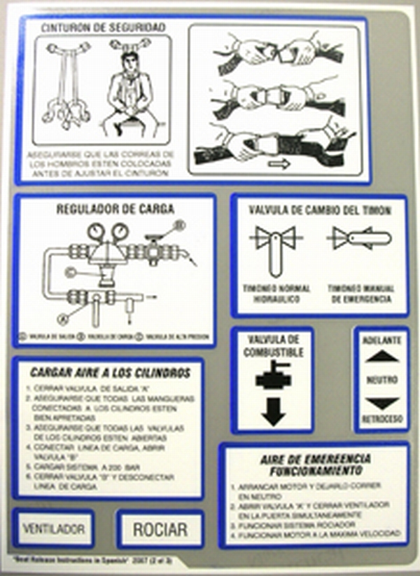 Manufacturer Decals for Alexander/Ryan Marine & Safety