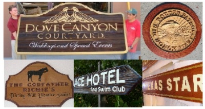 Custom Carved Wooden Signs and Plaques