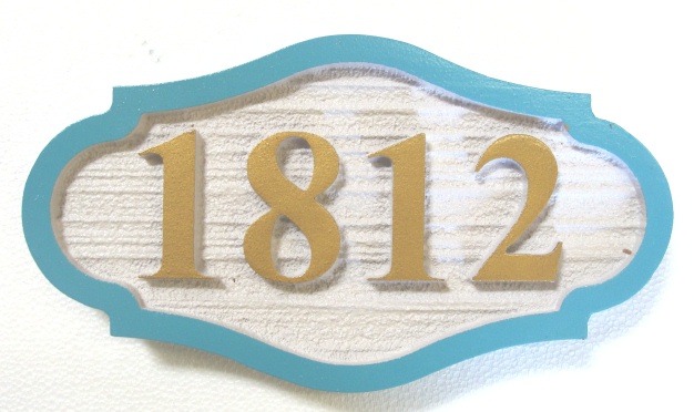 I18412 - Sandblasted HDU Address Number Plaque