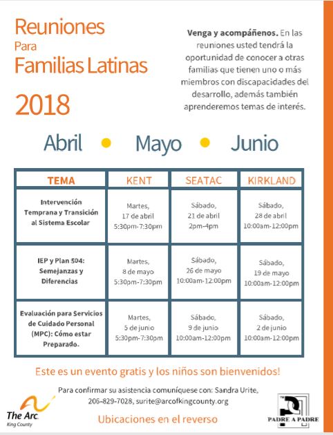 Reuniones Para Familias Latinas - Kirkland