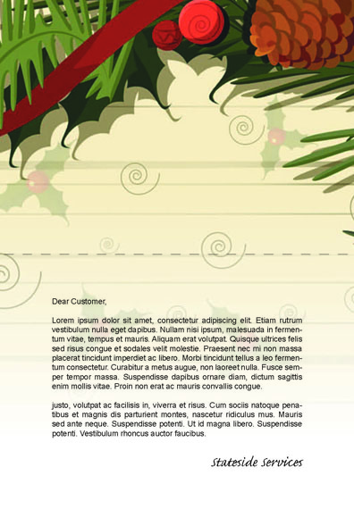 Company Christmas Card | Inside