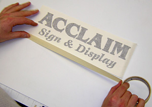 Vinyl Lettering Instructions