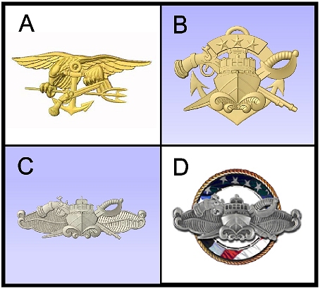 V31397 - Navy 3D Carved Art Appliques for Plaques (4 of 5)