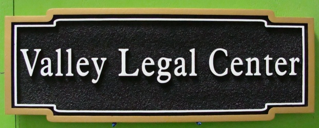 A10175 - Legal Center Outdoor Wood Wall Sign
