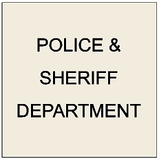 X33402 - Carved Wall Plaques for Police and Sheriff Departments